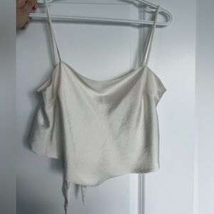 Sunday Best Satin Cream Women's Top